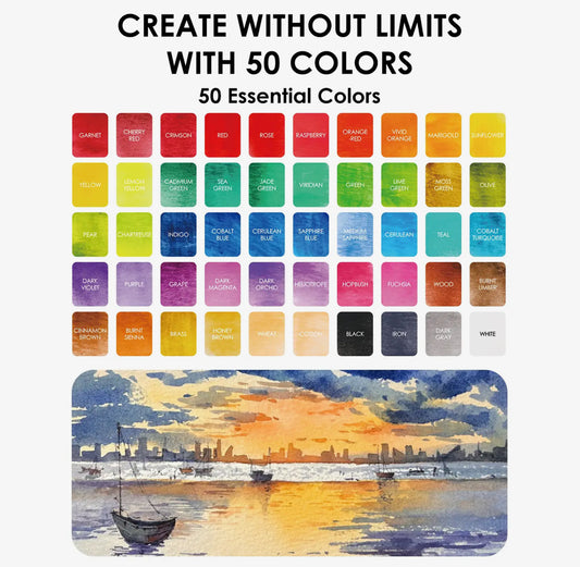 Grabie All In One Premium Watercolor Set of 50