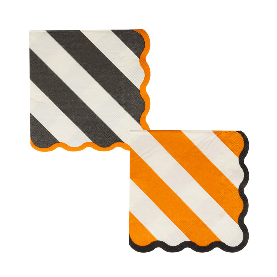 Striped Cocktail Napkin Set