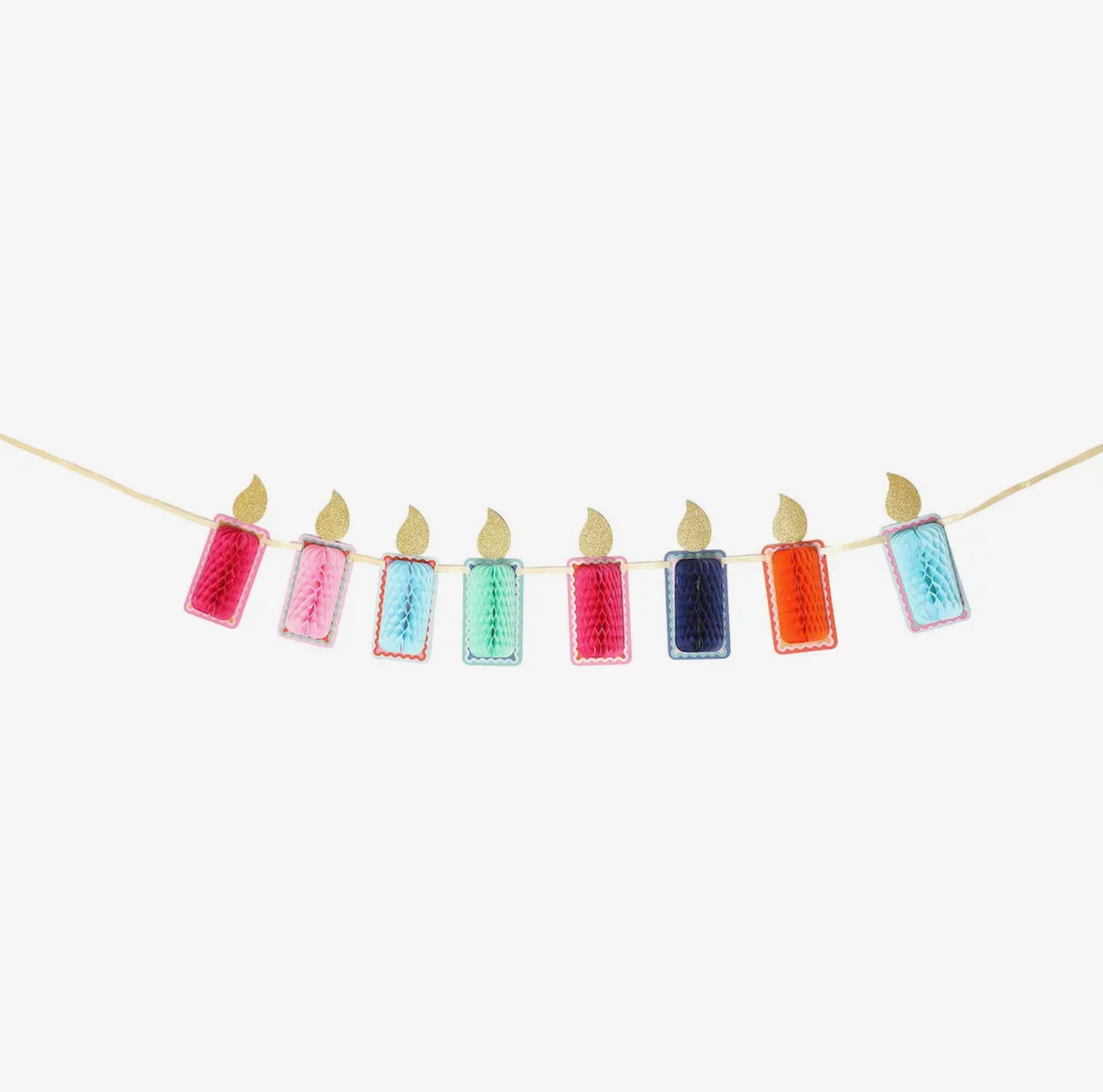 Make A Wish Honeycomb Candle Banner
