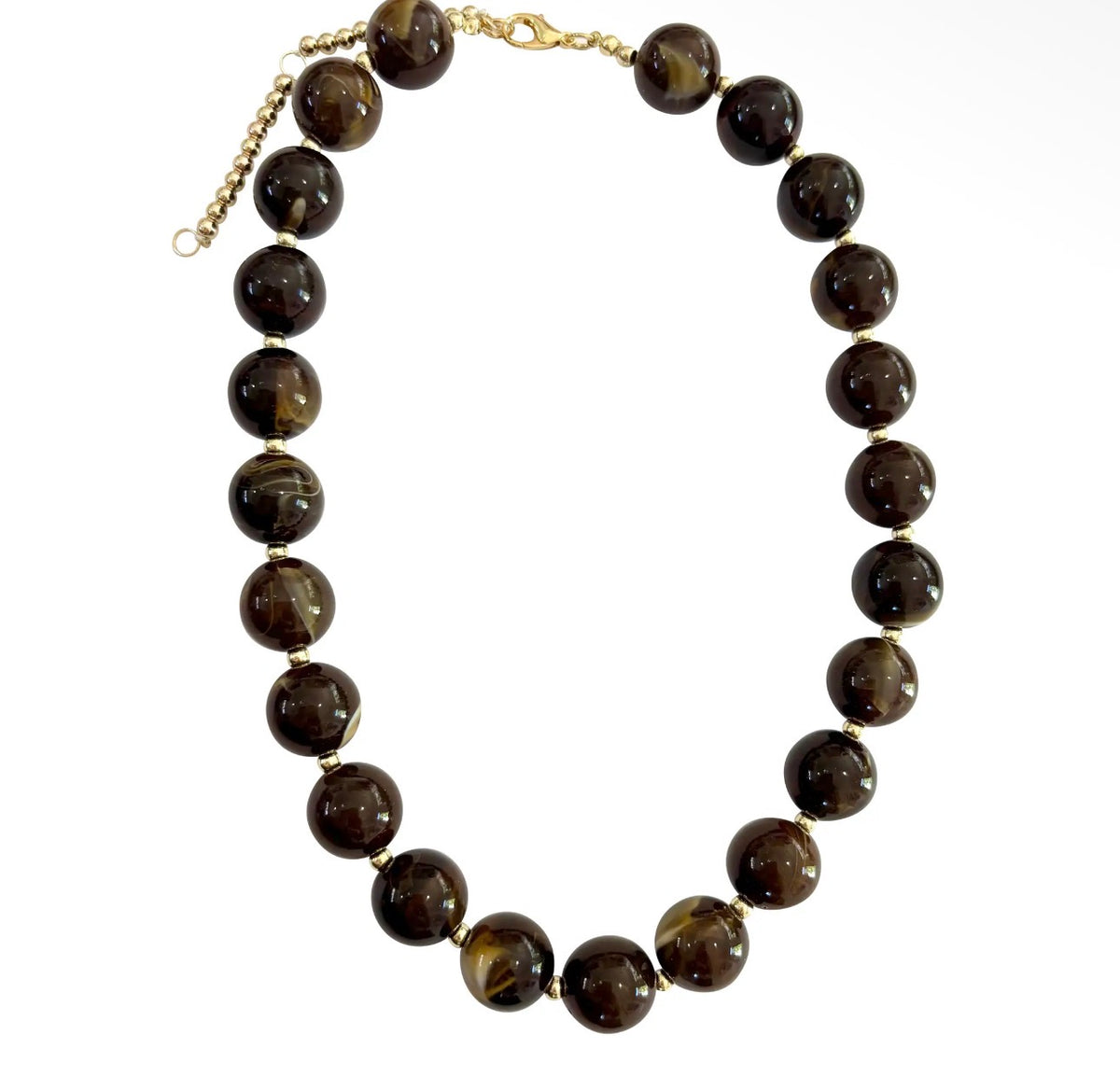 Brown Beaded Necklace
