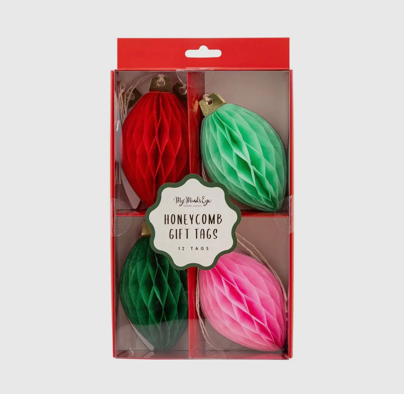 Honey Comb Light Bulb Tag Set