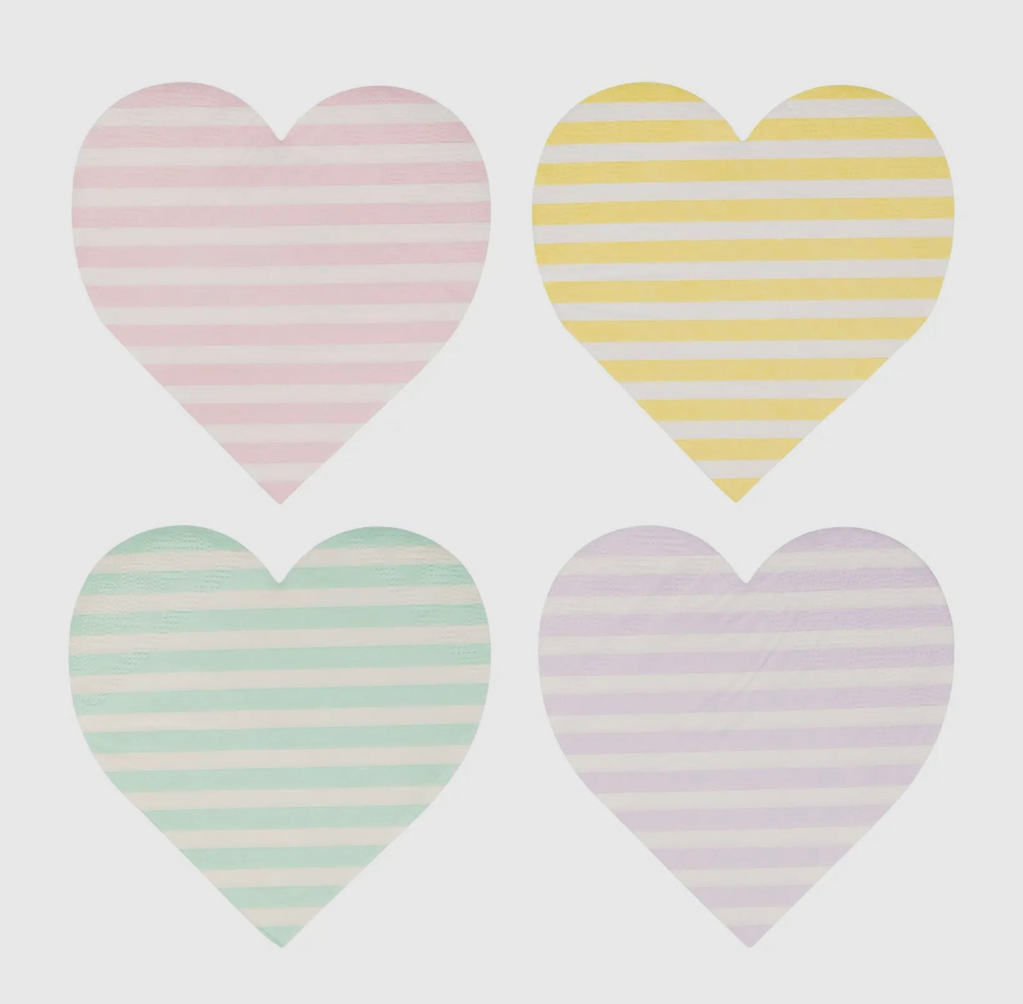 Stripe Heart Napkin Set