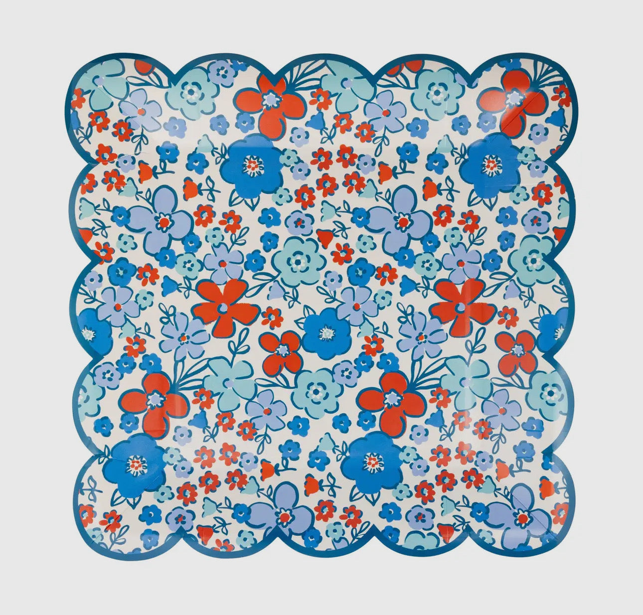 Floral Americana 9” Plate