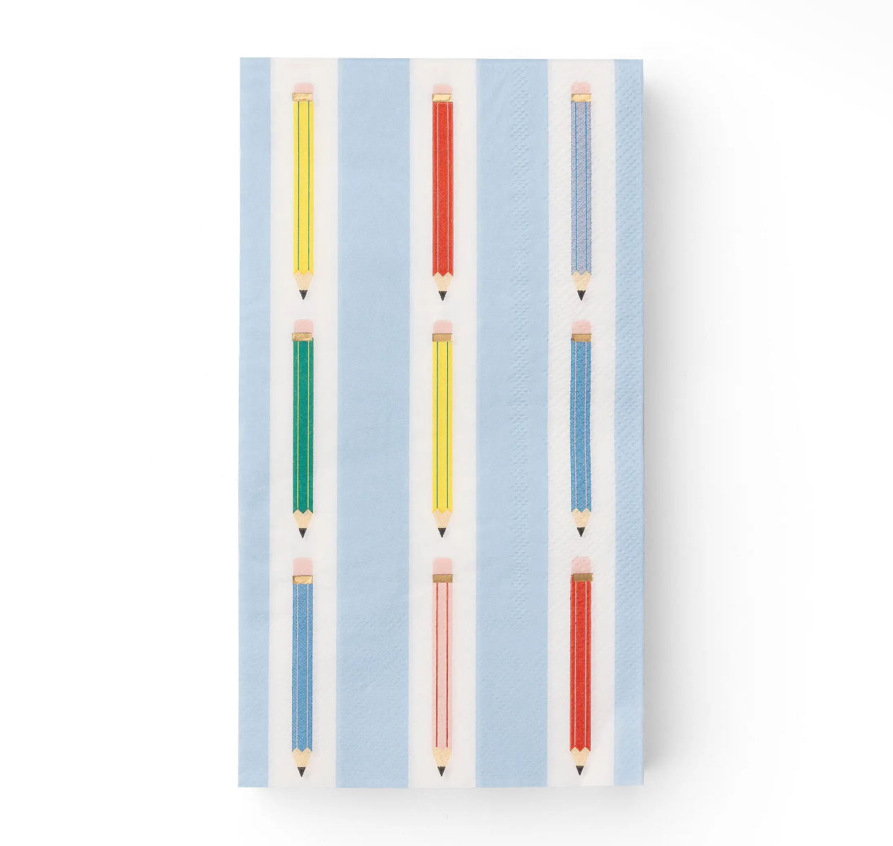 Pencil Stripe Back to School Guest Towels