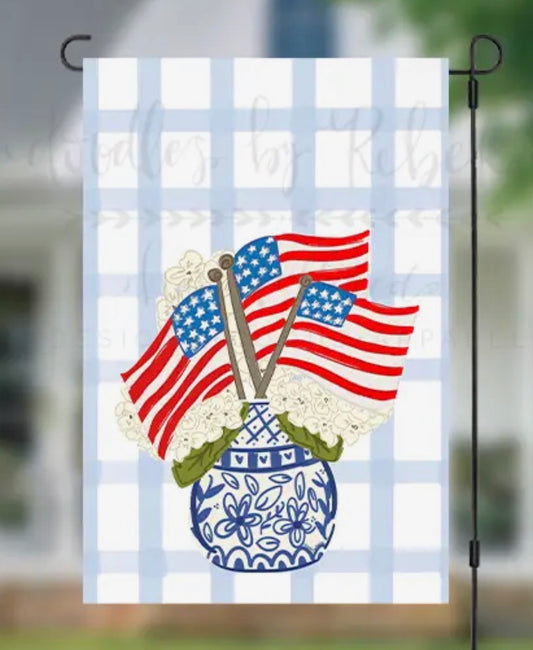 4th Hydrangea Garden Flag