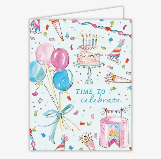 Time to Celebrate Birthday Images Greeting Card