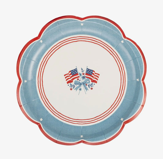 Flag Paper Plate 8”