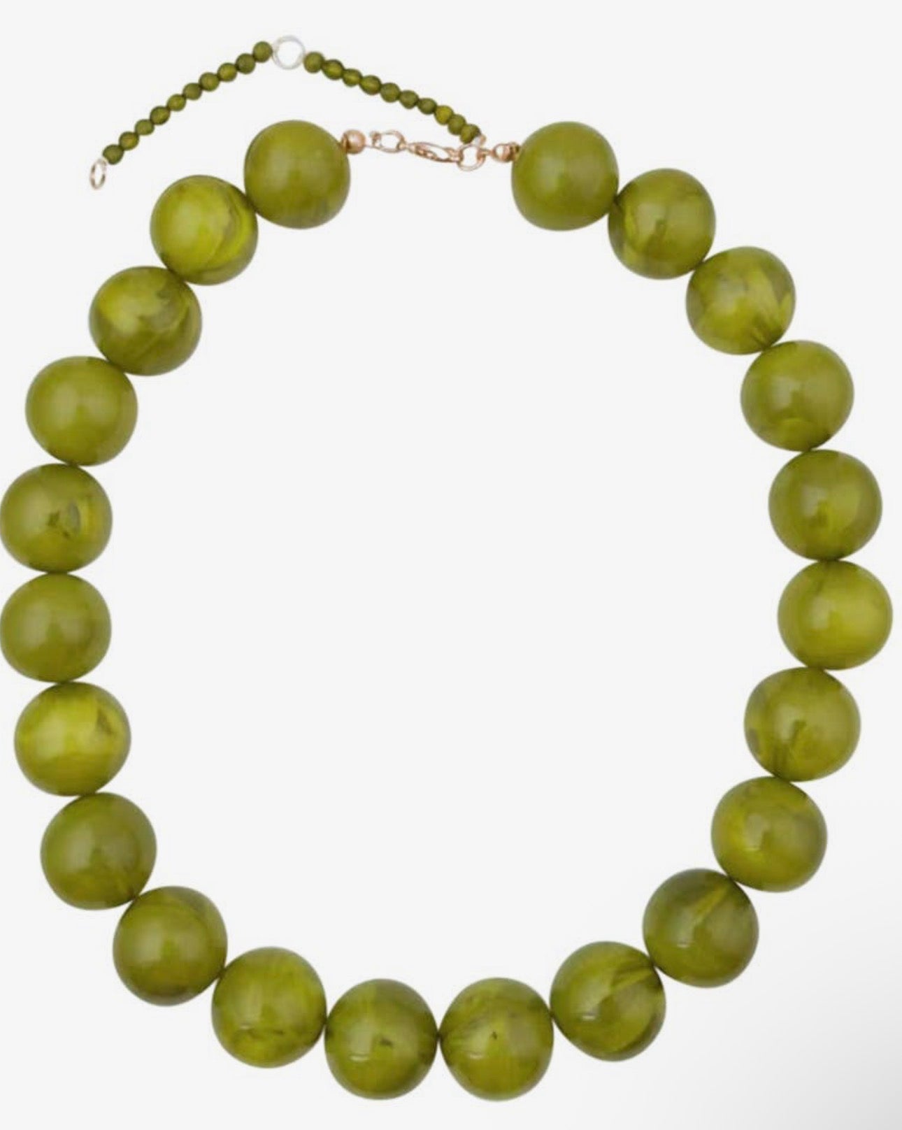 Chartreuse Gumball Necklace