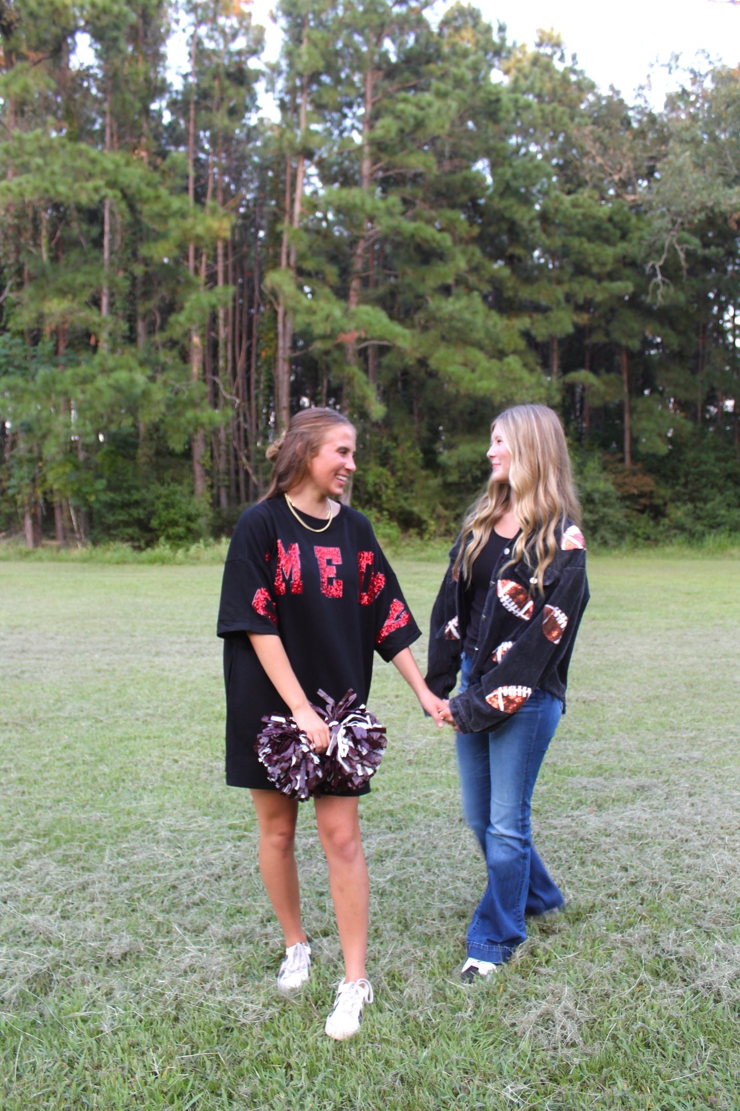 Game Day Sequin Tee Dress