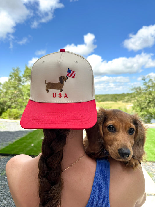 Usa Dog Trucker Hat
