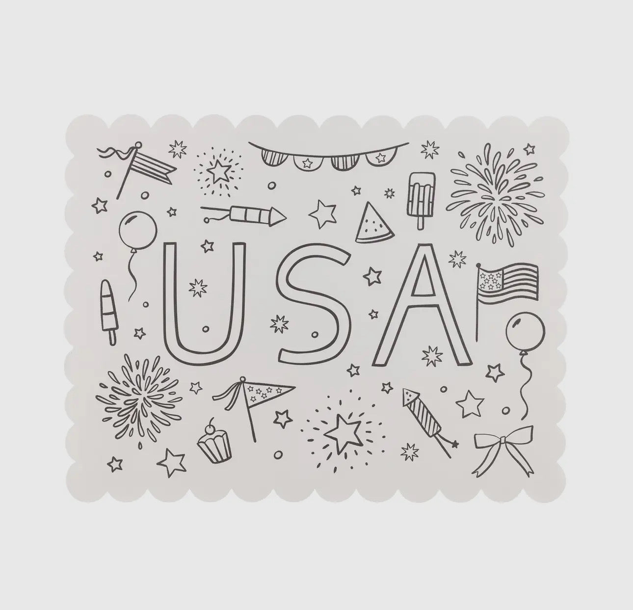 USA Coloring Placemat