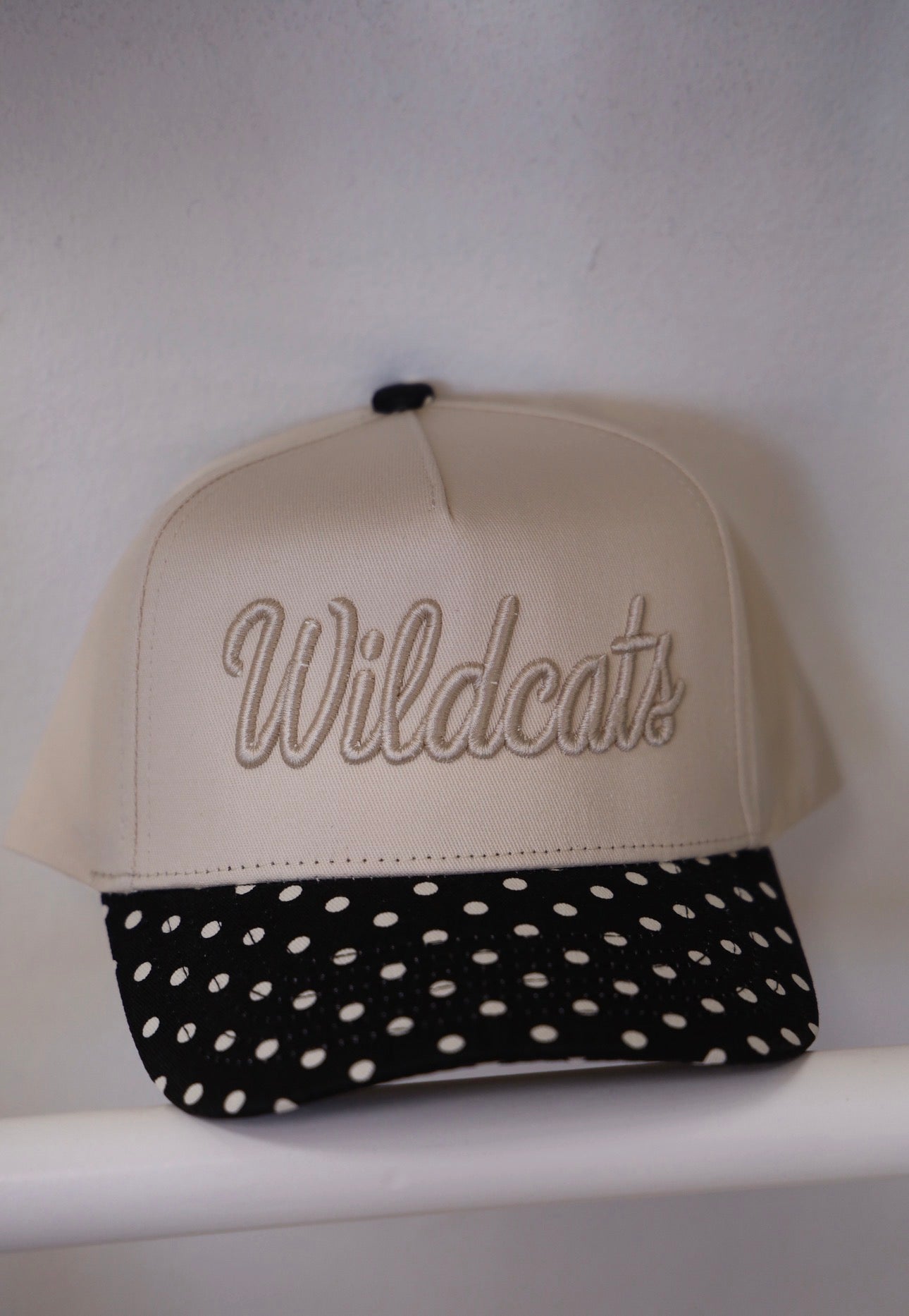 Mascot Polka Dot Embroidered Trucker Hat