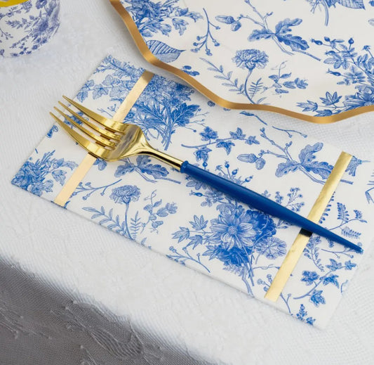 Timeless Blue Paper Guest Towel