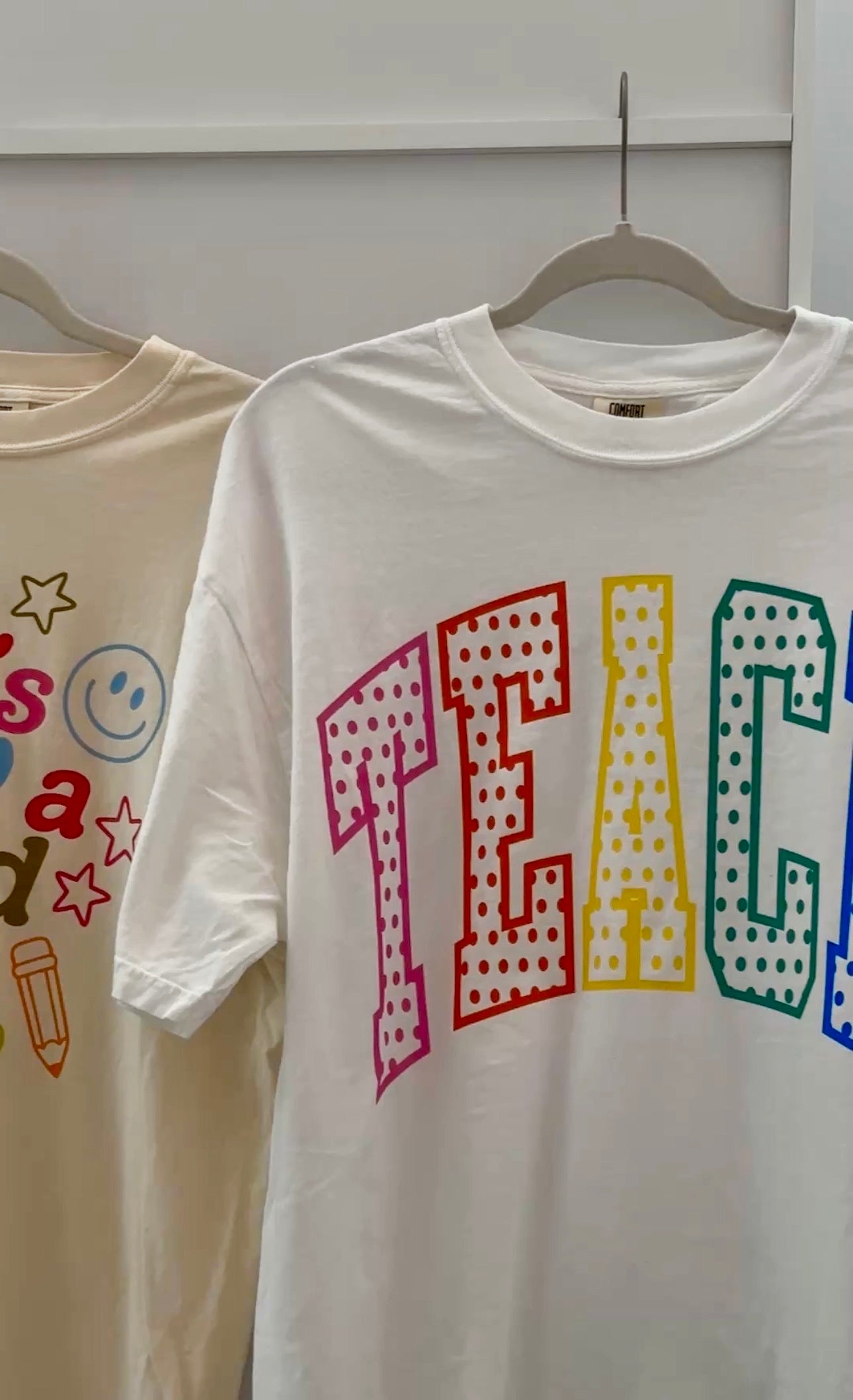 Teach Polka Dot Graphic T-Shirt