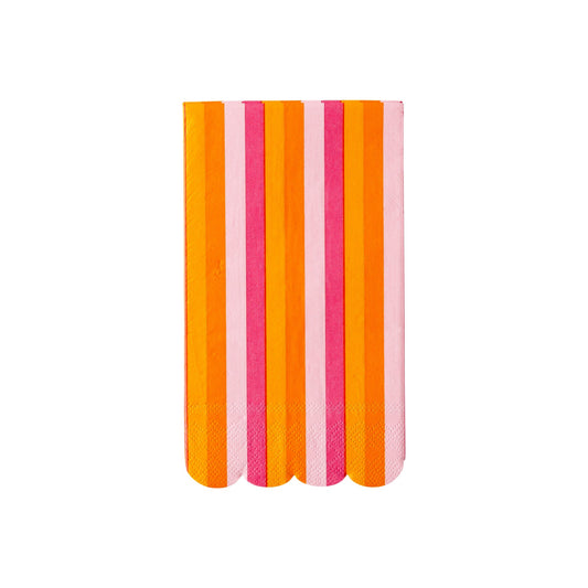 Scallop Pink & Orange Dinner Napkin