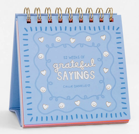 52 Weeks of Grateful Sayings - Desk Flip Calendar
