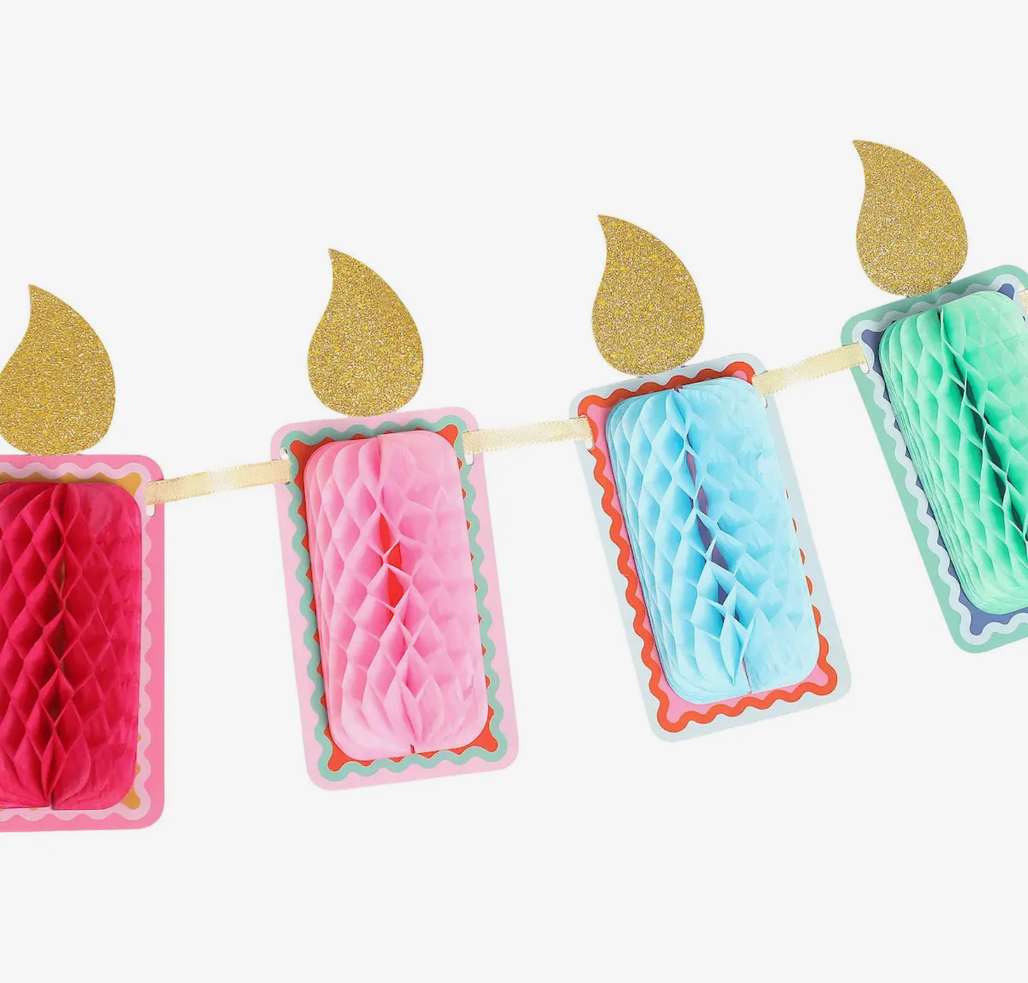 Make A Wish Honeycomb Candle Banner