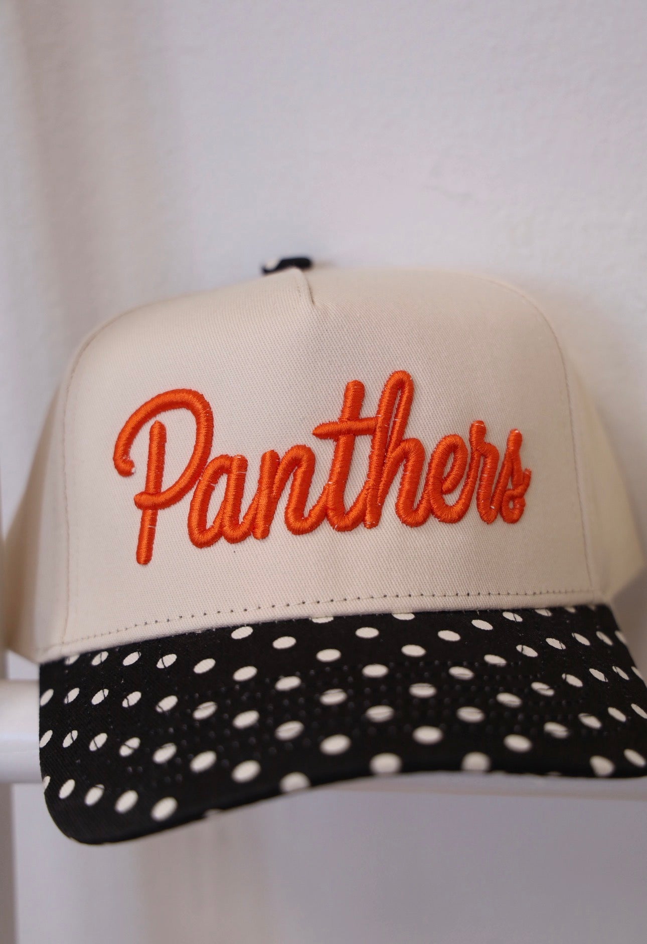 Mascot Polka Dot Embroidered Trucker Hat