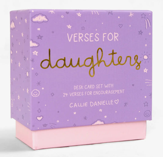 Verses For Daughters - Bible Verse Card Set Display Stand