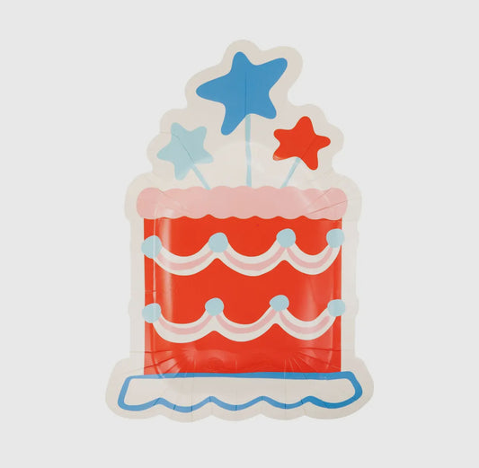 Summer Cake Shaped Paper Plate