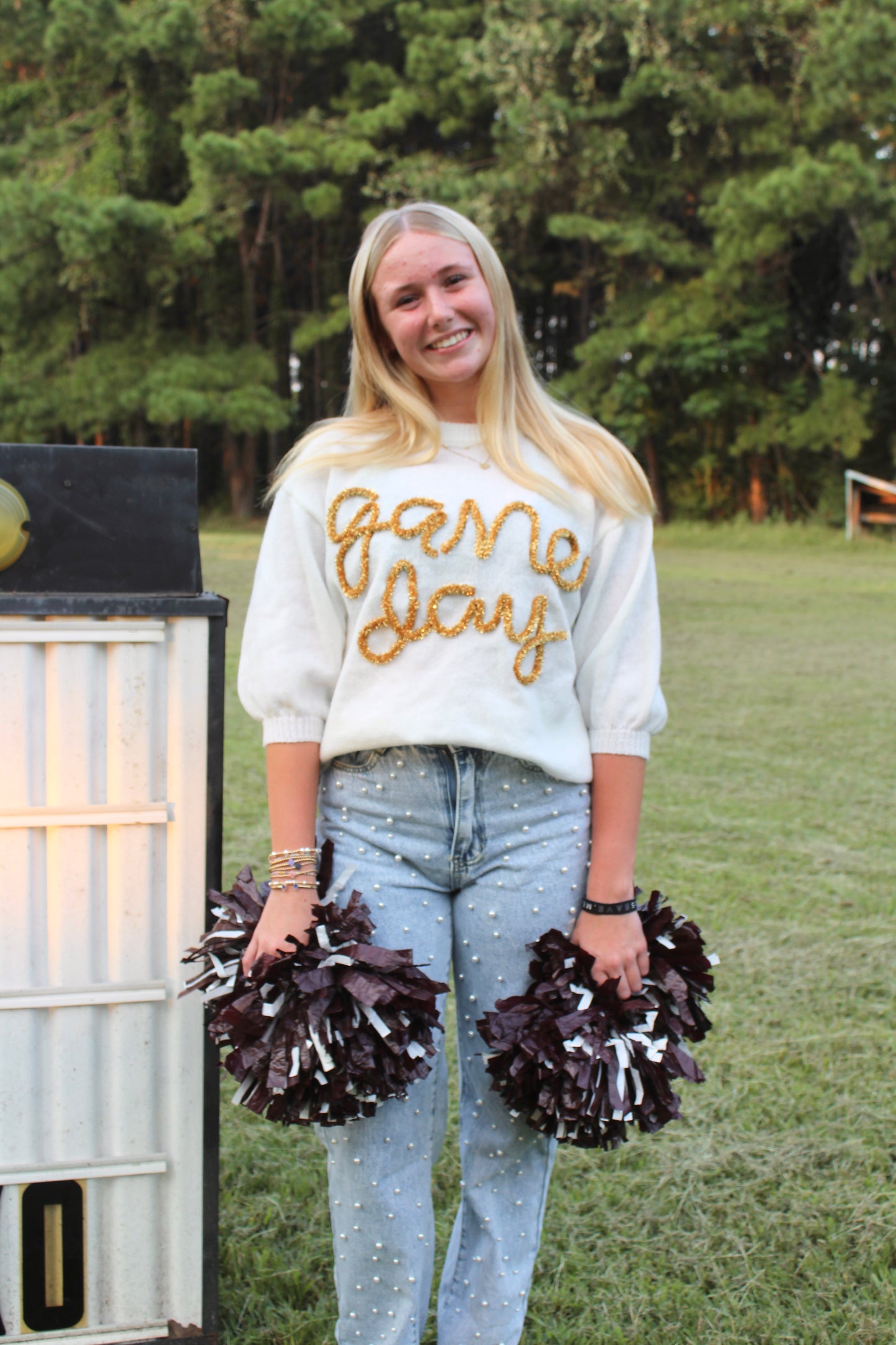 Game Day Puff Sleeve Sweater