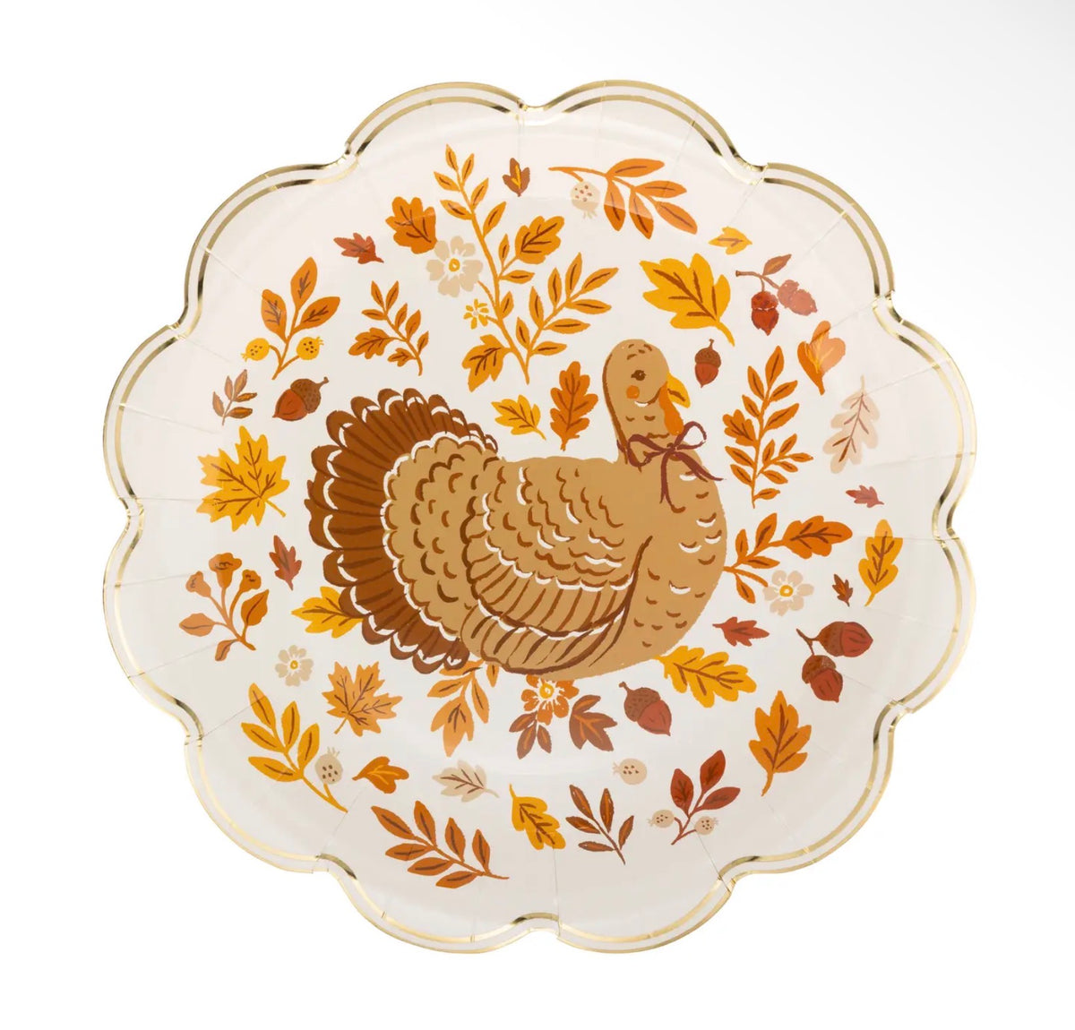 Turkey Foliage Paper Plates