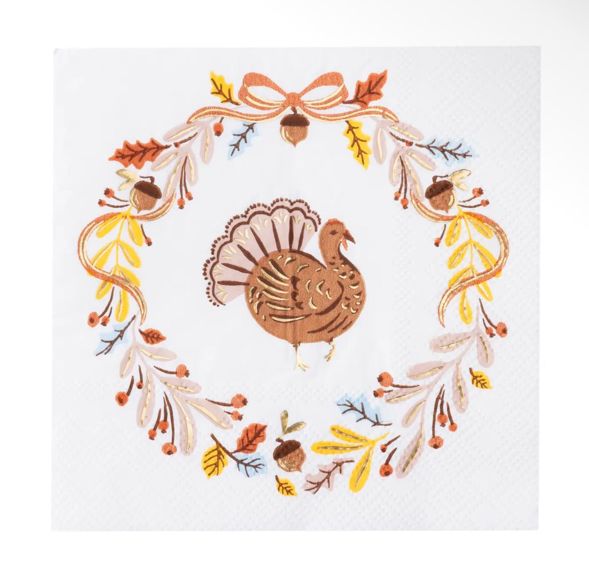 Fall Foliage Turkey Cocktail Napkins