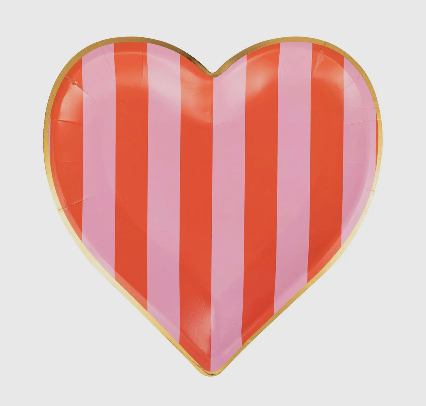 Stripe Heart Plate
