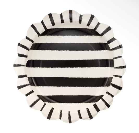 Halloween Sketchy Stripes 11” Plate