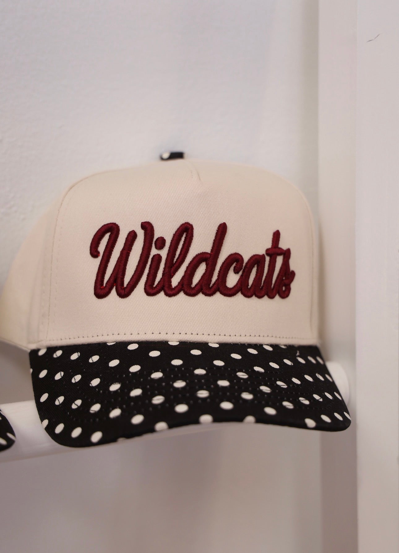 Mascot Polka Dot Embroidered Trucker Hat