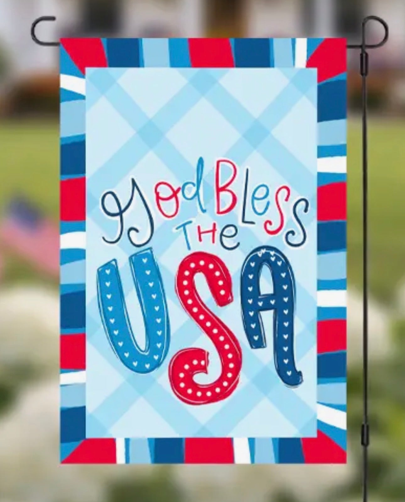 God Bless the USA Garden Flag