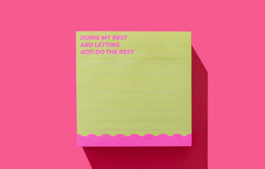 Doing My Best Sticky Note Pad
