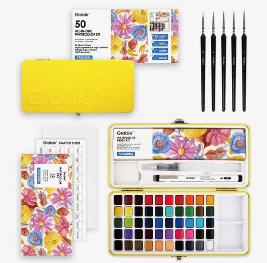 Grabie All In One Premium Watercolor Set of 50