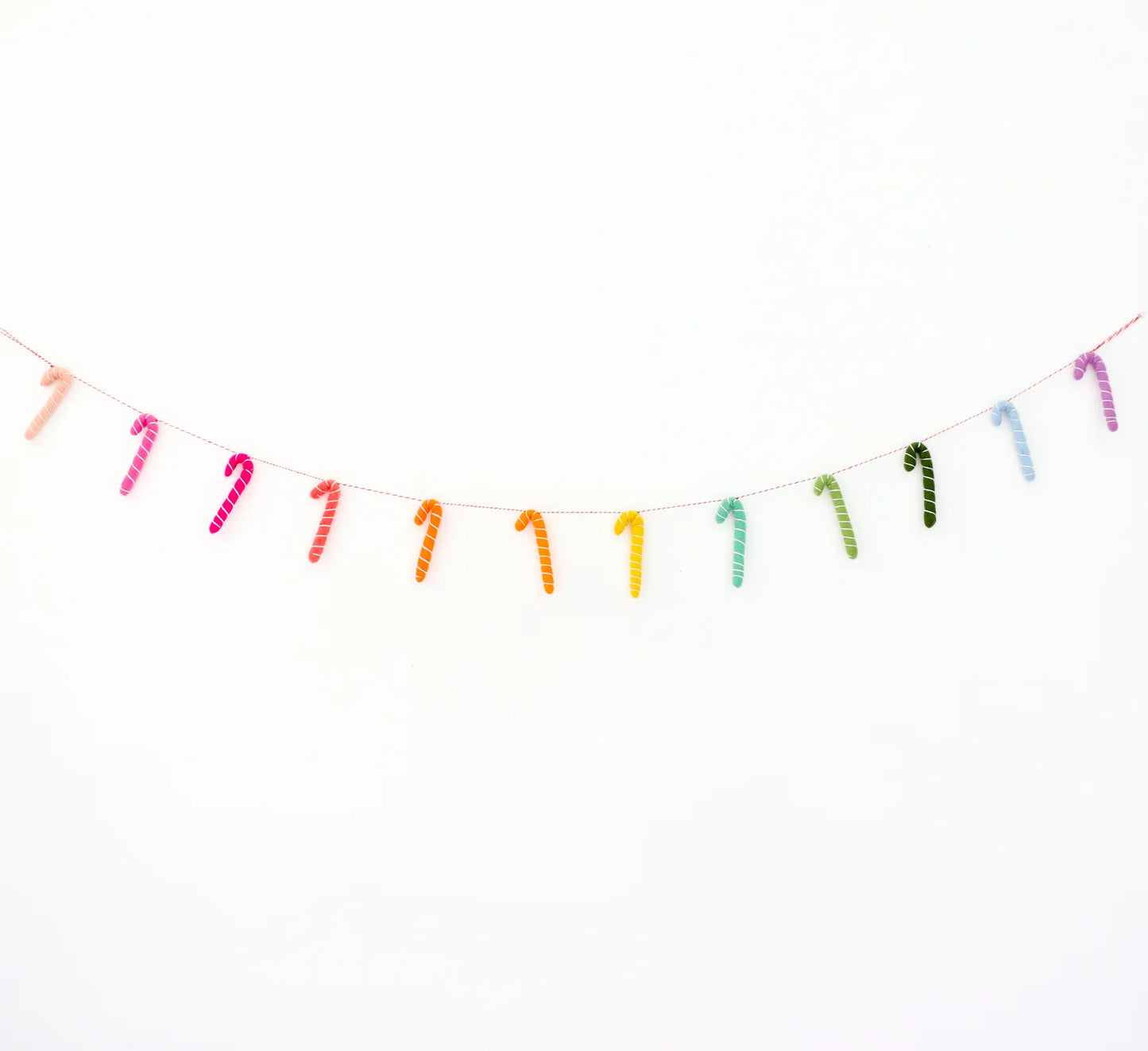 Candy Cane Felt Garland