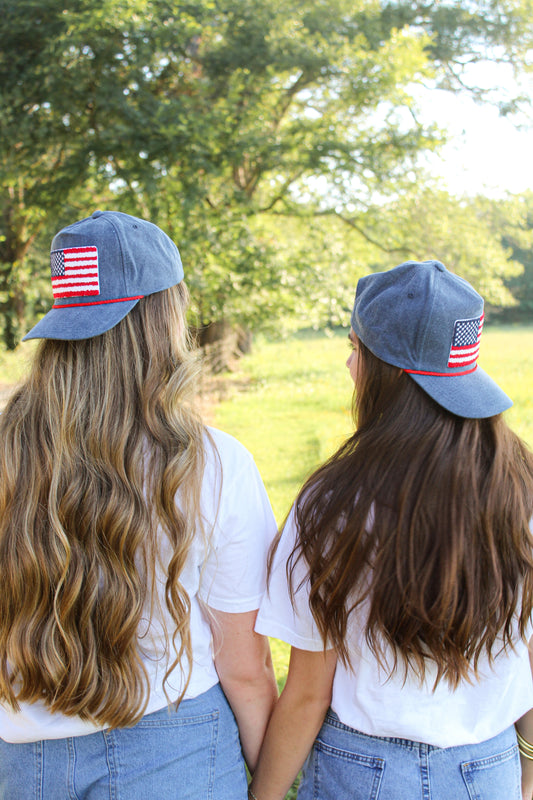 USA Flag Rope Hat