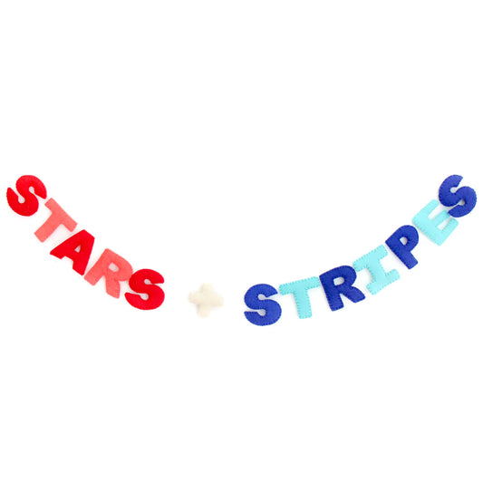 Stars and Stripes Felt Banner