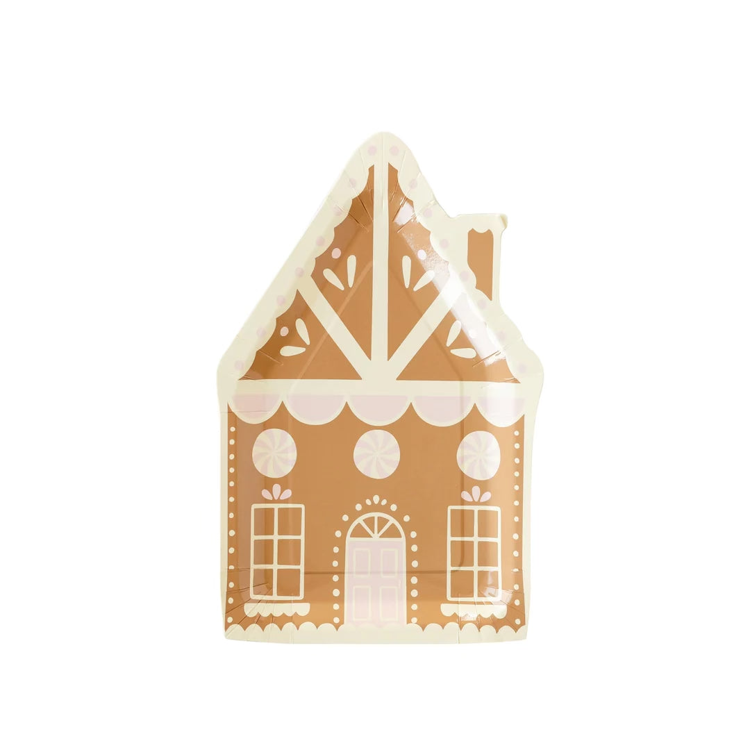 Gingerbread House Shaped Plate