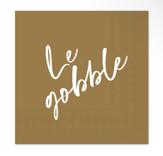 Le Gobble Cocktail Napkins