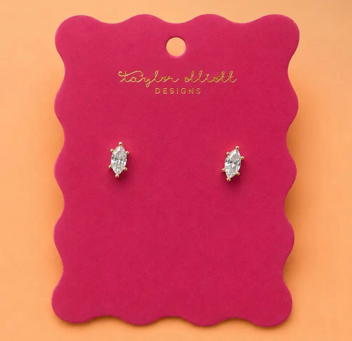 Stud Marquise Cut Earrings