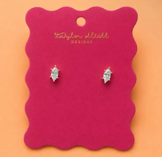 Stud Marquise Cut Earrings