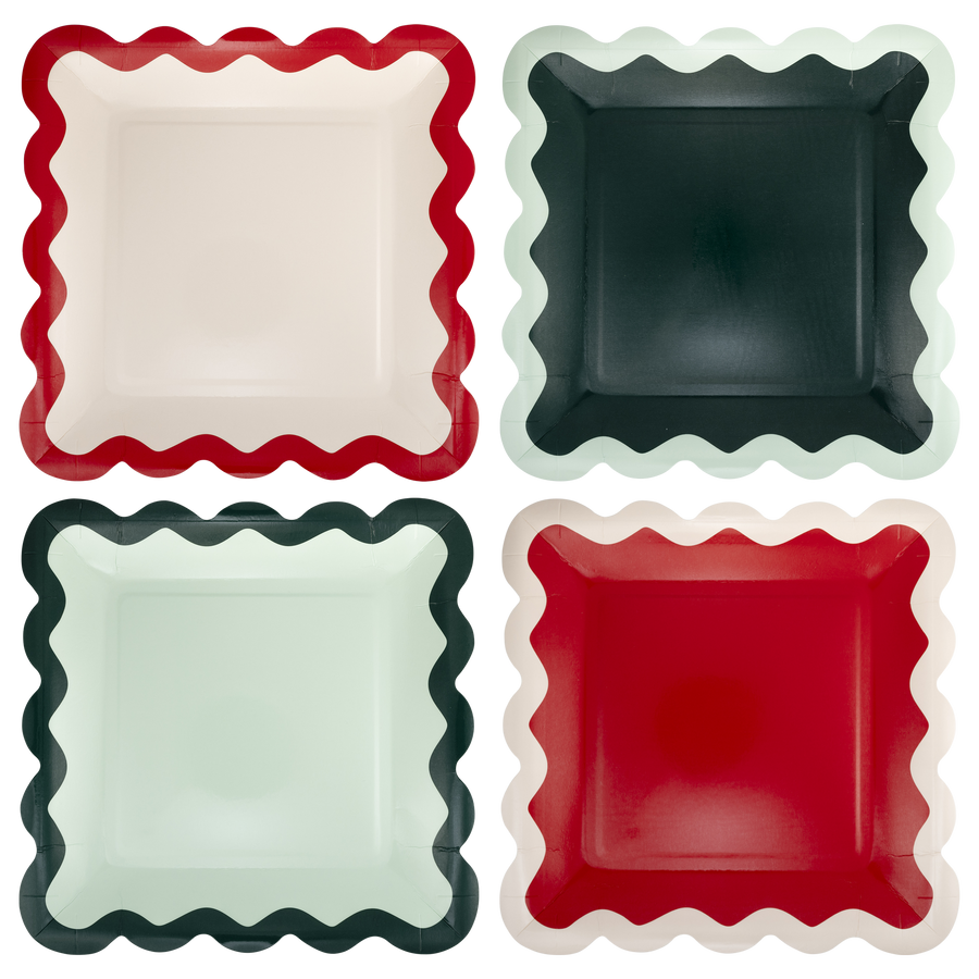 Ric Rac Pattern Tea Set Ric Rac Plate Set – CelebrateXOXO