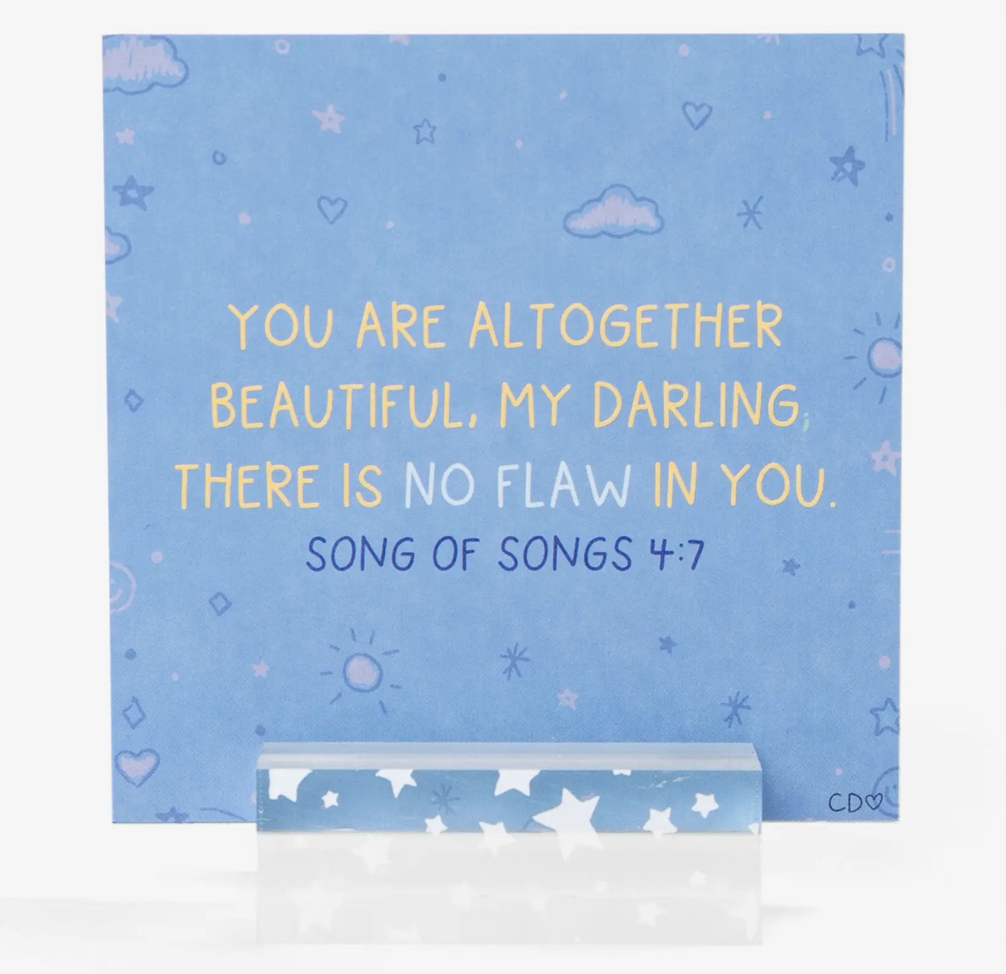 Verses For Daughters - Bible Verse Card Set Display Stand