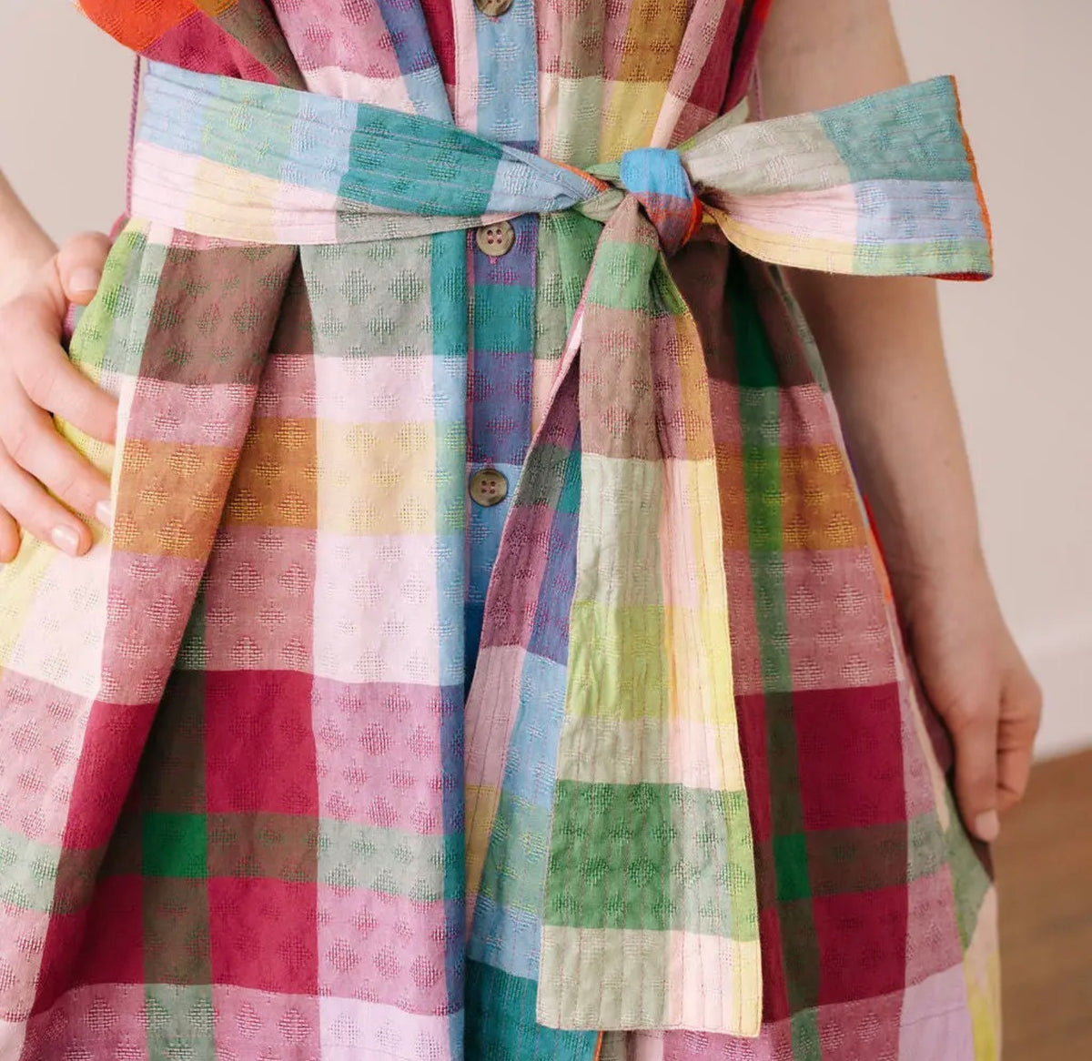 Harbor Plaid Colorful Short Dress