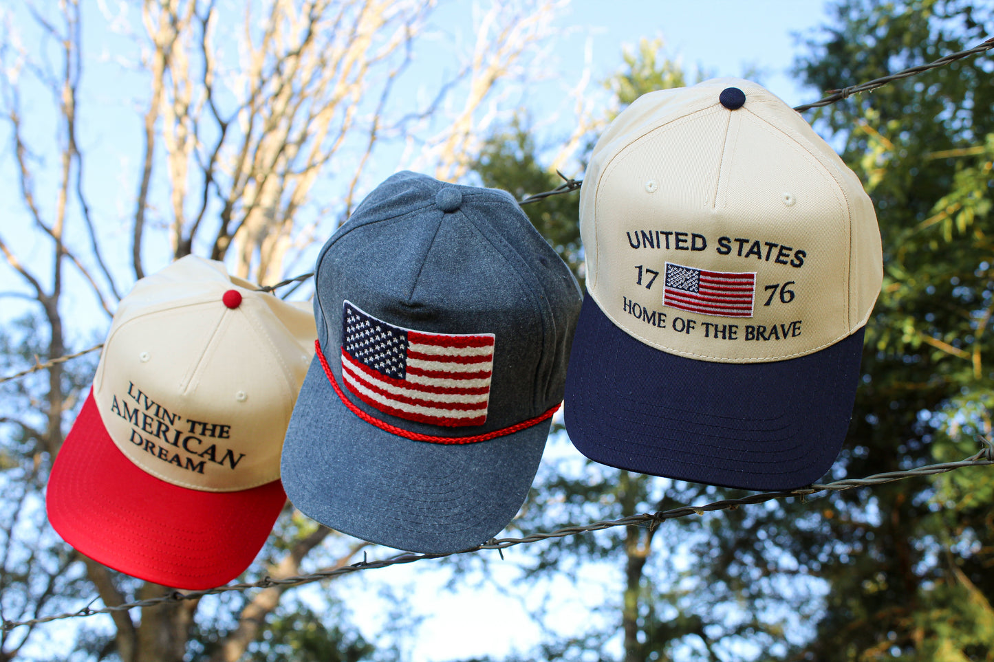 USA Flag Rope Hat