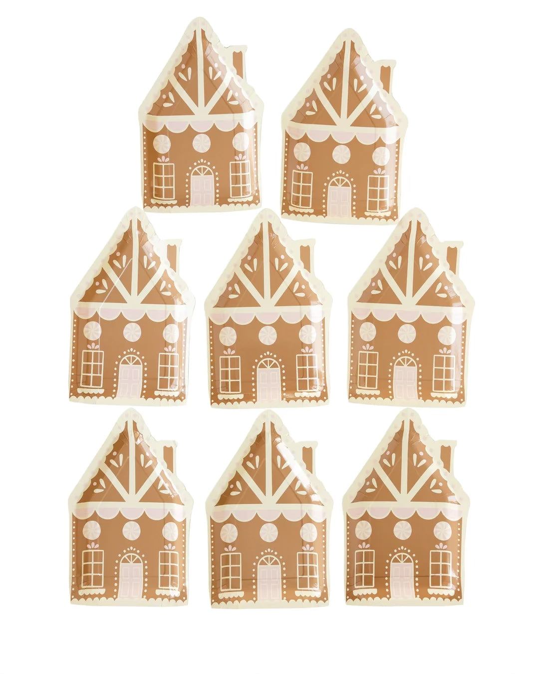 Gingerbread House Shaped Plate