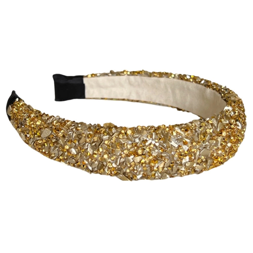 All That Glitters Headband- Gold