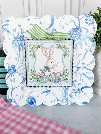 Mini Art Blue Gingham Rabbit