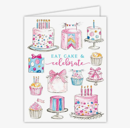 Eat Cake Celebrate Cake Assortment Greeting Card