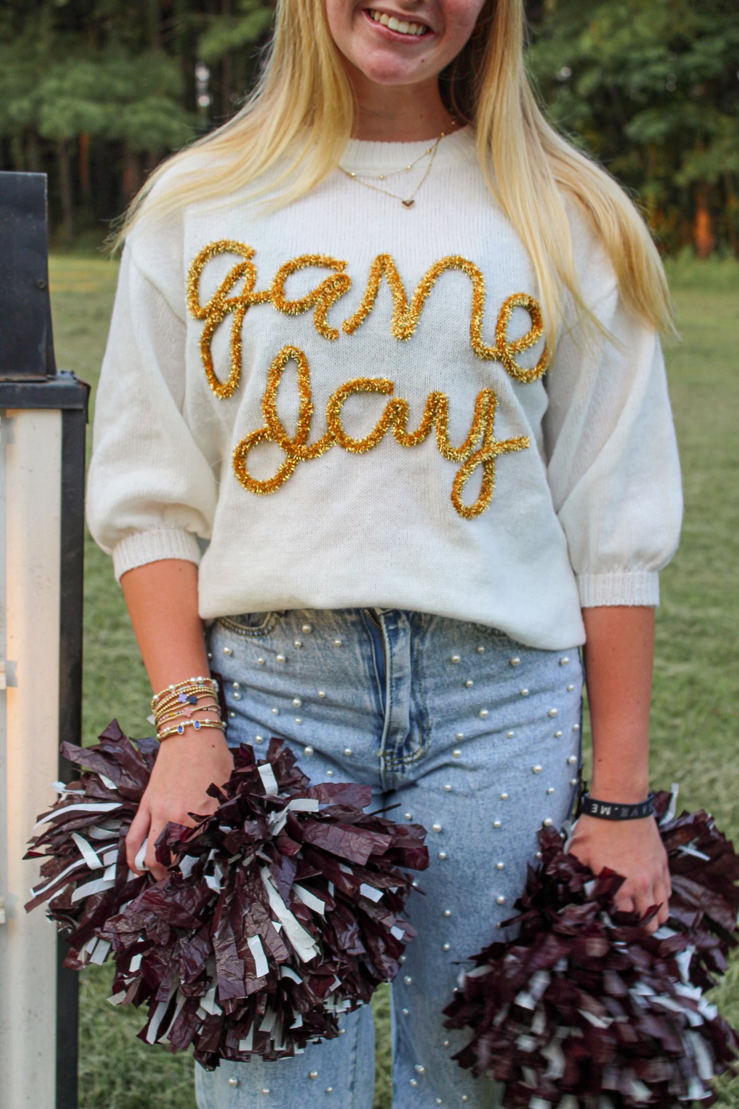 Game Day Puff Sleeve Sweater