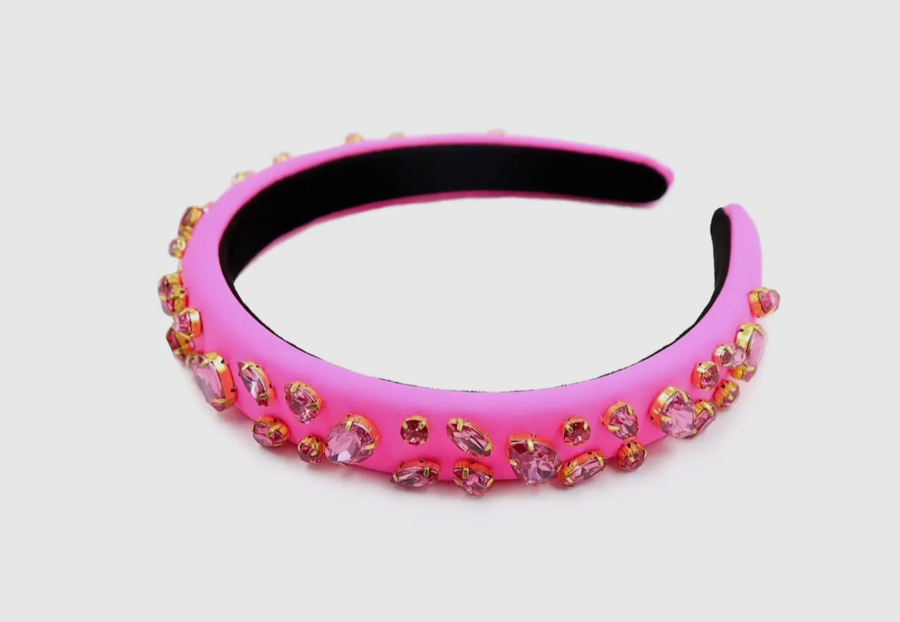 Pink Thin Gem Headband